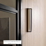 Windfall Outdoor Wall Sconce, 1-Light, LED, Black, 24"H (700OWWNDB-LED 70PD9Z3)