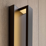Windfall Outdoor Wall Sconce, 1-Light, LED, Black, 24"H (700OWWNDB-LED 70PD9Z3)