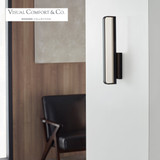 Banda Bathroom Wall Sconce, 1-Light, LED, Matte Black, 13"H (700BCBND13B-LED930 70PDAW7)