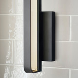 Banda Bathroom Wall Sconce, 1-Light, LED, Matte Black, 13"H (700BCBND13B-LED930 70PDAW7)