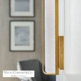 Banda Bathroom Wall Sconce, 1-Light, LED, Natural Brass, 13"H (700BCBND13NB-LED930 70PDAWC)