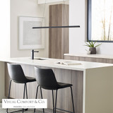 Dessau Linear Chandelier, 1-Light, LED, Nightshade Black, 48"W (700LSDES48B-LED92730 70PDCXF)