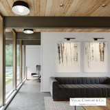 Dessau Floor Lamp, 1-Light, LED, Nightshade Black, 38"H (700PRTDES38B-LED927 70PDEUY)