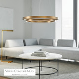 Dessau Floor Lamp, 1-Light, LED, Natural Brass, 46"H (700PRTDES46NB-LED927 70PDEV2)