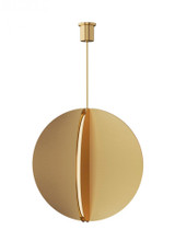 Bau Pendant, 1-Light, Natural Brass, 36"W (700TDBAU36NB-LED930 70PDEW0)