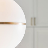 Hanea Grande Pendant, 1-Light, Natural Brass, 13.75"W (700TDHNE13NB-LED930 70PDEWH)