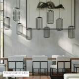 Kai Pendant, 1-Light, Nightshade Black, 12"W (700TDKAI1B-LED930 70PDEWJ)