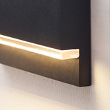 Wend Outdoor Wall/Step Light, 1-Light, LED, Black, 4"H (700OSWEND92730B120 70PDHQJ)