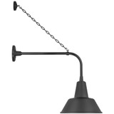 Visual Comfort & Co. Signature Collection Academy 20" Anchored Rex Barn Light, Visual Comfort & Co. Signature Collection TOB 2810MBK/S1-MBK N230E 