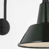 Visual Comfort & Co. Signature Collection Academy 19.5" Arched Mack Barn Light, Visual Comfort & Co. Signature Collection TOB 2815MBK/S1-G N230F 