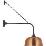 Visual Comfort & Co. Signature Collection Academy 20" Anchored Rex Barn Light, Visual Comfort & Co. Signature Collection TOB 2810MBK/S6-SC N230N 