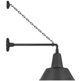 Visual Comfort & Co. Signature Collection Academy 17.5" Anchored Mack Barn Light, Visual Comfort & Co. Signature Collection TOB 2813MBK/S1-MBK N2314 