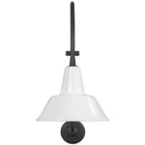 Visual Comfort & Co. Signature Collection Academy 15" Larrabee Barn Light, Visual Comfort & Co. Signature Collection TOB 2804MBK/S1-WHT N1Z4T 