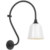 Visual Comfort & Co. Signature Collection Academy 15" Larrabee Barn Light, Visual Comfort & Co. Signature Collection TOB 2804MBK/S5-WHT N1Z4V 