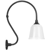 Visual Comfort & Co. Signature Collection Academy 15" Larrabee Barn Light, Visual Comfort & Co. Signature Collection TOB 2804MBK/S5-WHT N1Z4V 