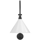 Visual Comfort & Co. Signature Collection Academy 15" Larrabee Barn Light, Visual Comfort & Co. Signature Collection TOB 2804MBK/S11-WHT N231T 