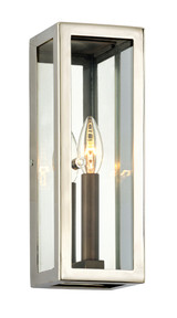 Morgan Outdoor Wall Sconce Bronze, Bronze, Polished Stainless Steel 4.5"W x 12.5"H
