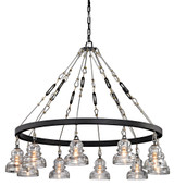 Menlo Park Chandelier Bronze, Deep Bronze