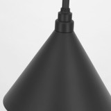 Visual Comfort & Co. Signature Collection Academy 12.5 Conical Savannah Pendant, Visual Comfort & Co. Signature Collection TOB 5819MBK-MBK N2054 