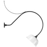 Visual Comfort & Co. Signature Collection Academy 36" Anchored Larrabee Barn Light, Visual Comfort & Co. Signature Collection TOB 2807MBK/S6-WHT N1Z65 