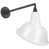 Visual Comfort & Co. Signature Collection Academy 17.5" Mack Barn Light, Visual Comfort & Co. Signature Collection TOB 2812MBK/S3-WHT N212M 