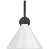 Visual Comfort & Co. Signature Collection Academy 23" Flynn Barn Light, Visual Comfort & Co. Signature Collection TOB 2802MBK/S11-WHT N214Y 