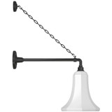 Visual Comfort & Co. Signature Collection Academy 17.5" Anchored Mack Barn Light, Visual Comfort & Co. Signature Collection TOB 2813MBK/S9-WHT N2134 