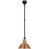 Visual Comfort & Co. Signature Collection Academy 12.5" Bowers Pendant, Visual Comfort & Co. Signature Collection TOB 5802MBK-SC N240J 