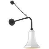 Visual Comfort & Co. Signature Collection Academy 20" Anchored Rex Barn Light, Visual Comfort & Co. Signature Collection TOB 2810MBK/S9-WHT N2149 