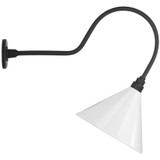 Visual Comfort & Co. Signature Collection Academy 26" Angled Flynn Barn Light, Visual Comfort & Co. Signature Collection TOB 2803MBK/S11-WHT N24ZG 