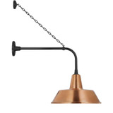 Visual Comfort & Co. Signature Collection Academy 20" Anchored Rex Barn Light, Visual Comfort & Co. Signature Collection TOB 2810MBK/S2-SC N2038 
