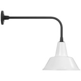 Visual Comfort & Co. Signature Collection Academy 20" Rex Barn Light, Visual Comfort & Co. Signature Collection TOB 2809MBK/S1-WHT N242G 
