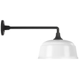 Visual Comfort & Co. Signature Collection Academy 17.5" Mack Barn Light, Visual Comfort & Co. Signature Collection TOB 2812MBK/S6-WHT N203U 