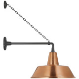 Visual Comfort & Co. Signature Collection Academy 17.5" Anchored Mack Barn Light, Visual Comfort & Co. Signature Collection TOB 2813MBK/S2-SC N2045 