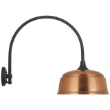 Visual Comfort & Co. Signature Collection Academy 19.5" Arched Mack Barn Light, Visual Comfort & Co. Signature Collection TOB 2815MBK/S6-SC N2406 