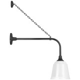 Visual Comfort & Co. Signature Collection Academy 20" Anchored Rex Barn Light, Visual Comfort & Co. Signature Collection TOB 2810MBK/S5-WHT N2146 