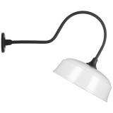 Visual Comfort & Co. Signature Collection Academy 26" Angled Flynn Barn Light, Visual Comfort & Co. Signature Collection TOB 2803MBK/S7-WHT N24ZA 