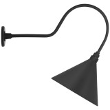 Visual Comfort & Co. Signature Collection Academy 26" Angled Flynn Barn Light, Visual Comfort & Co. Signature Collection TOB 2803MBK/S11-MBK N24ZF 