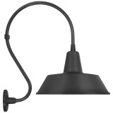 Visual Comfort & Co. Signature Collection Academy 15" Larrabee Barn Light, Visual Comfort & Co. Signature Collection TOB 2804MBK/S2-MBK N250L 