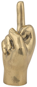 Noir The Finger Sculpture 