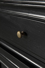 Noir Colonial Hutch Hand Rubbed Black 