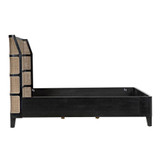 Noir Porto Bed A With Headboard And Frame 