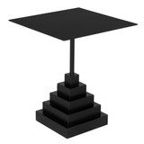 Noir Nova Square Side Table GTAB997MTB