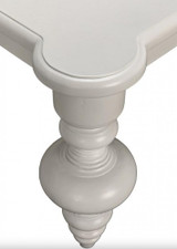 Noir Graff Coffee Table,  Solid White Noir GTAB138SW