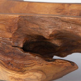 Teak Leaf Bowl, Natural Teak Wood, 27"W, Uttermost (17085 YGXC)