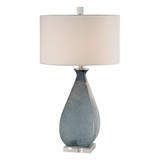 Atlantica Table Lamp, 1-Light, Deep Ocean Blue, Brushed Nickel, 29"H (27823 A0DAG)