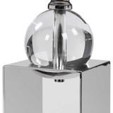 Lucian Candleholders, 2/Set, Polished Nickel, 15"H, Uttermost (17561 A3A25)