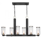 Jarsdel Industrial Linear Chandelier