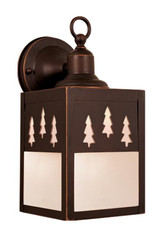 Yosemite Outdoor Wall Lantern, 1-Light, Burnished Bronze, Clear Seeded Glass Shade, 11.25"H (OW24953BBZ 7ZTU)