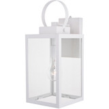 Medinah Outdoor Wall Lantern, 1-Light, Textured White, 17.25"H (T0554 J7NV)